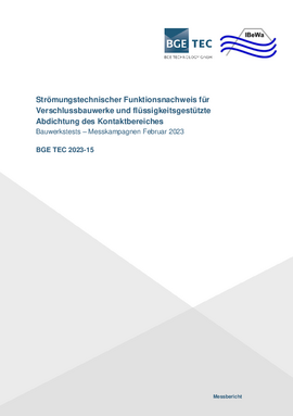 Bauwerkstests – Messkampagnen