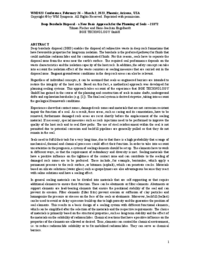 Deep Borehole Disposal - a New Basic Approach for the Planning of Seals