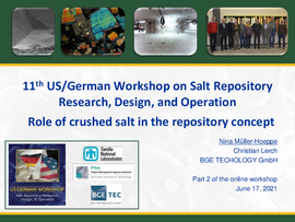 Role of crushed salt in the repository concept